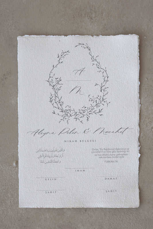 Islamic Wedding Certificate